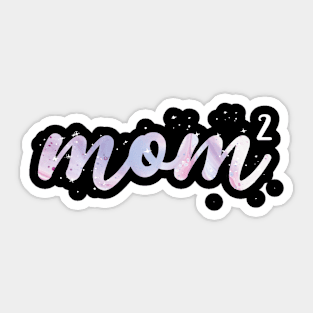 Mom of 2 Camouflage Tye Die Women Mama Letter Print Sticker